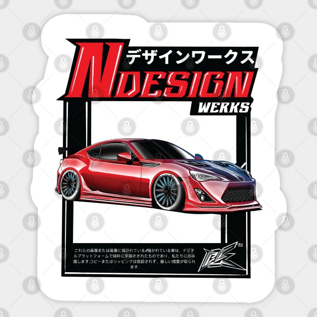 scion frs Sticker by naquash